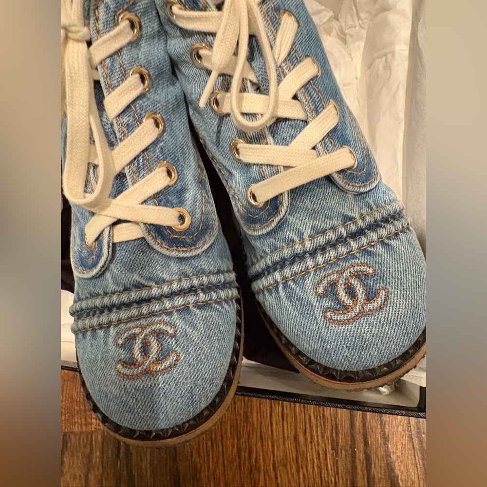 Chanel Denim Booties - Picture 2 of 12